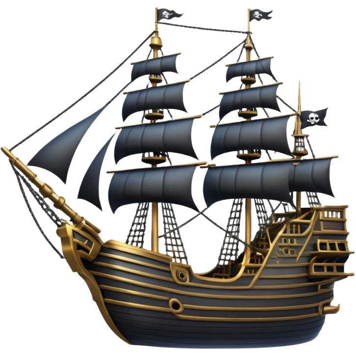 large pirate ship in space emoji