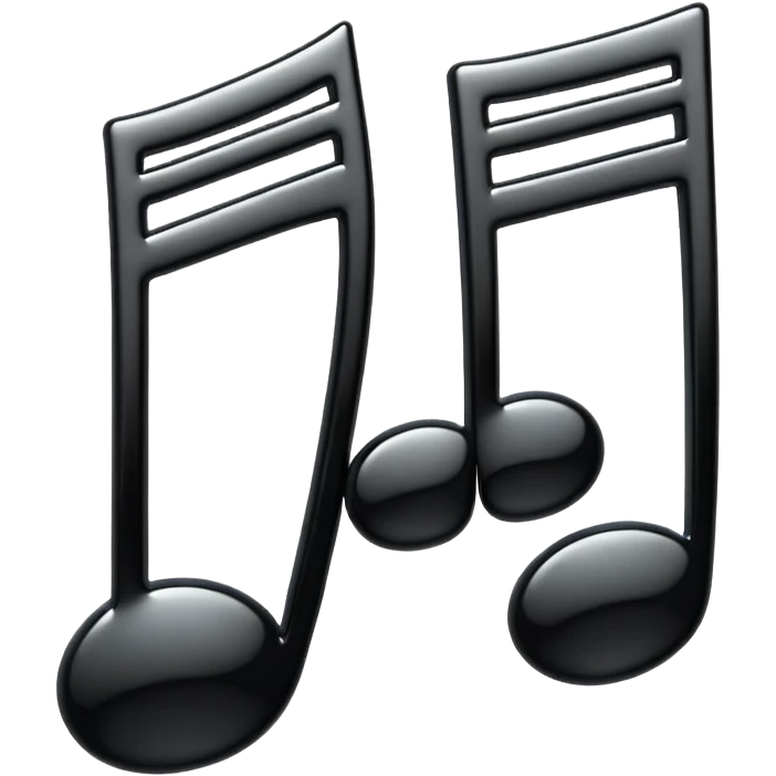 triple music note emoji