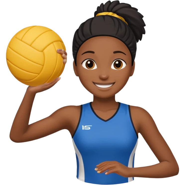  black girl volleyball emoji
