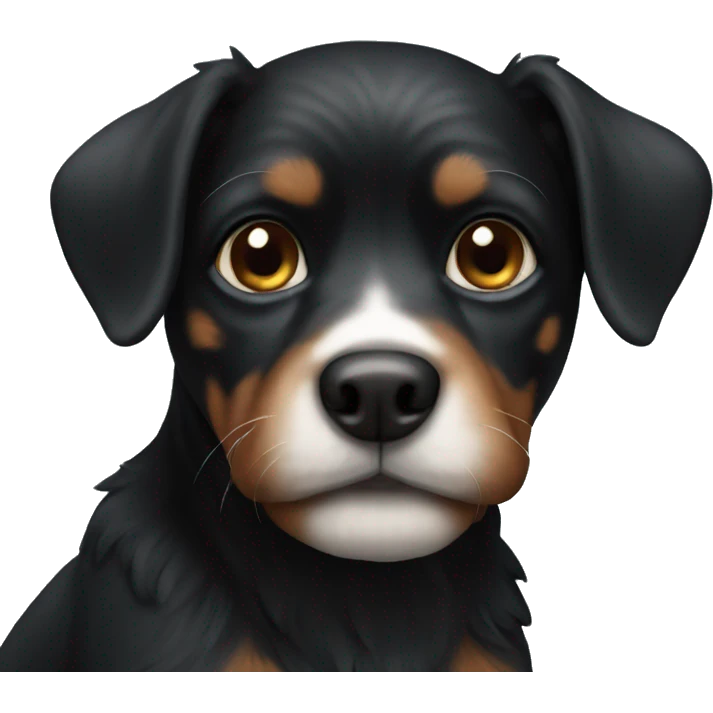 Black small dog emoji
