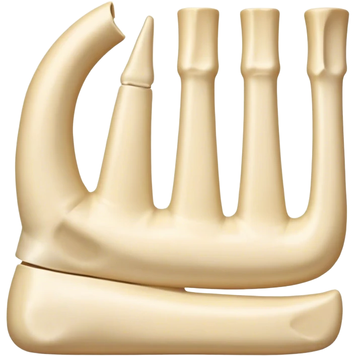 Egyptian non positional number system representing 10 in modern emoji form. Heel Bone emoji