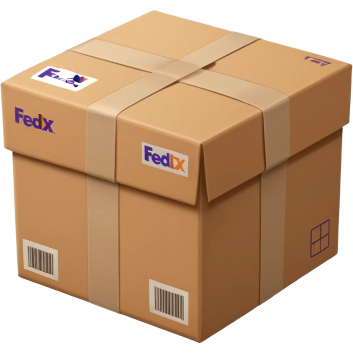 FedEx delivery parcel emoji