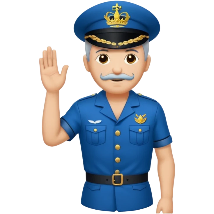 Haz a un marinero antiguo cuerpo entero emoji