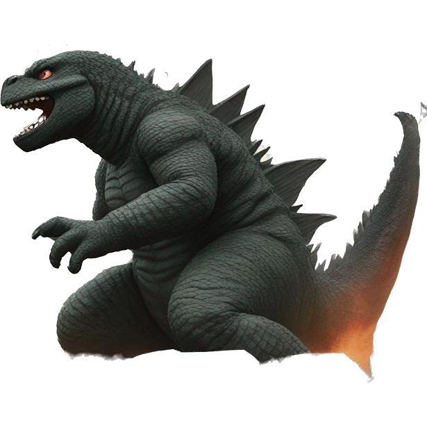 Godzilla destroying a city emoji