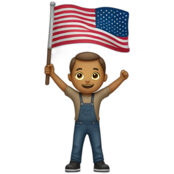white men holding us flag emoji