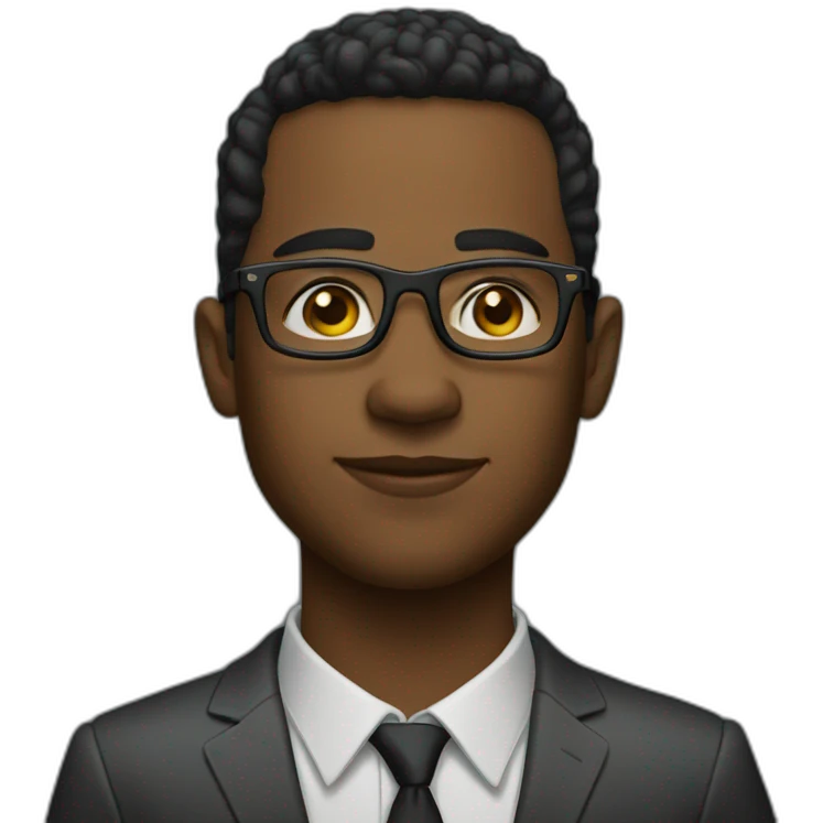 Sigma young boss in glasses emoji