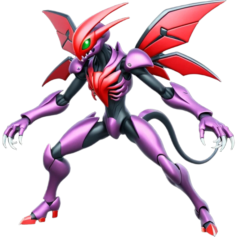 Venom-Cyberbug-Genesect-Vikavolt-Darkrai-Scizor-fusion, full body emoji