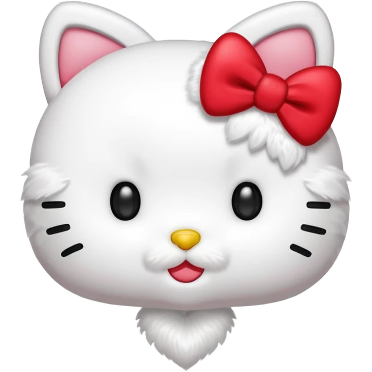 hello kitty heart`no mouth emoji
