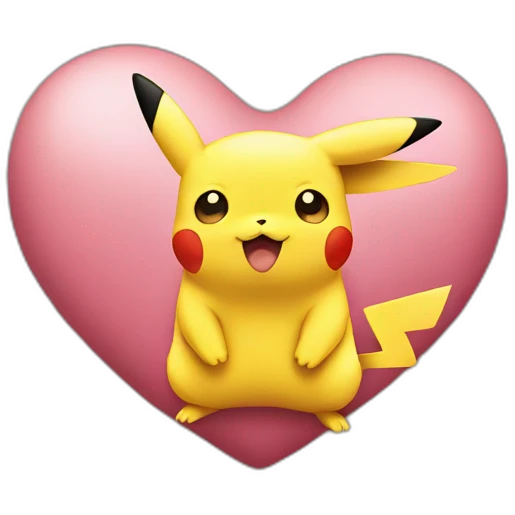 Pikachu Heart emoji
