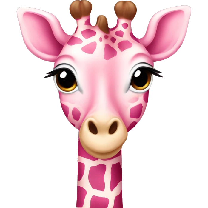 baby pink giraffe  emoji