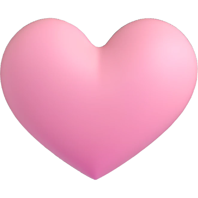 light pink heart emoji