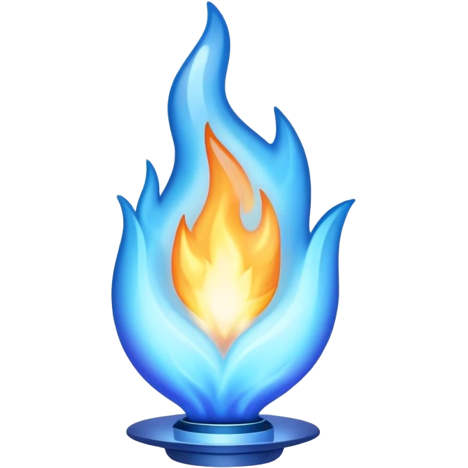 Blue flame  emoji
