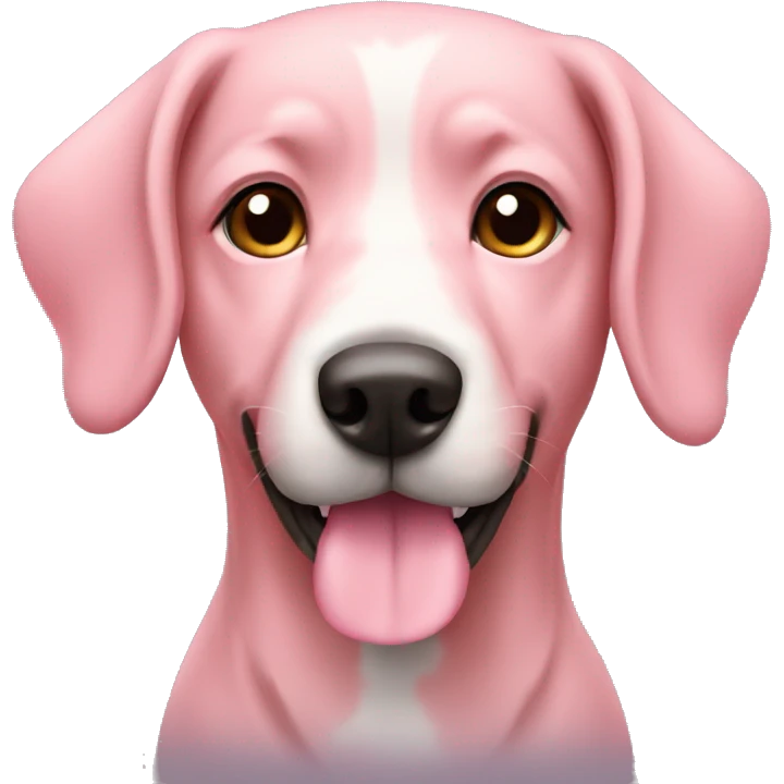 Dog pink emoji