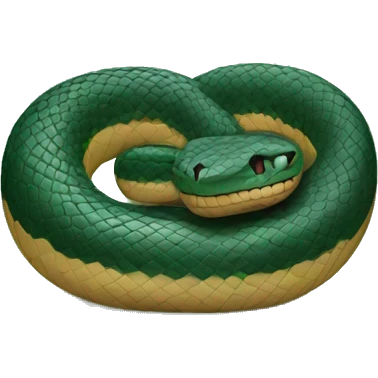 Snake curled up emoji