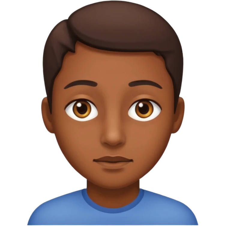 Piel morena, y ojos más achinados emoji