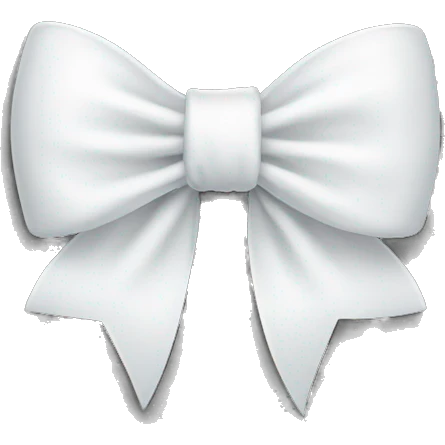 White bow emoji