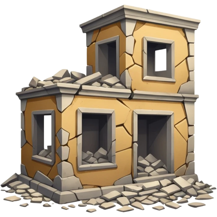 Damaged Building Interior emoji
