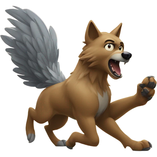 Swoop dragging k.c wolf emoji