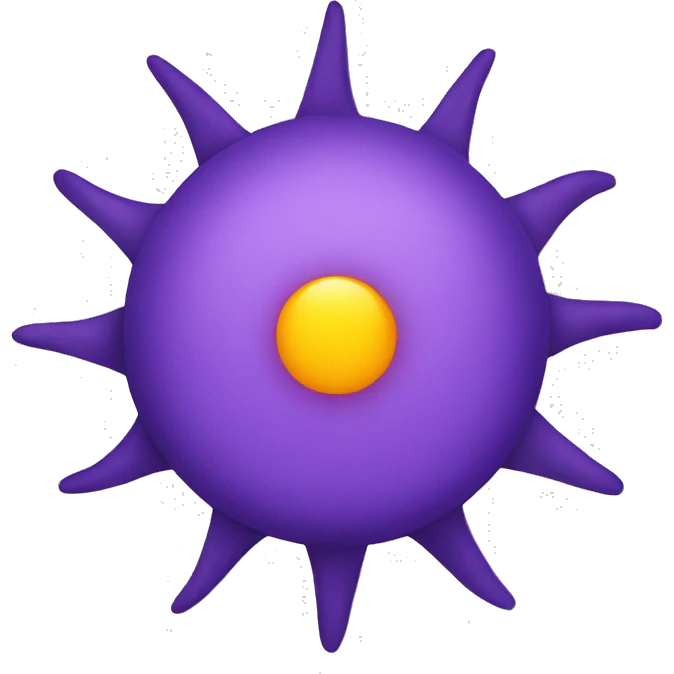 Purple sun emoji