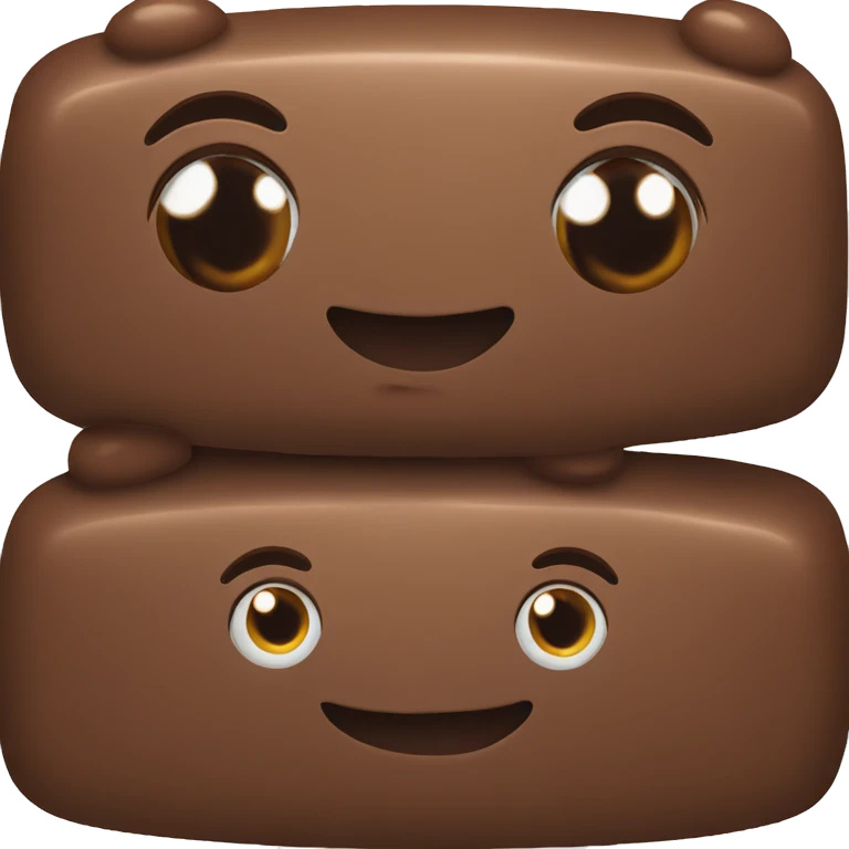 Brown chocolate  emoji