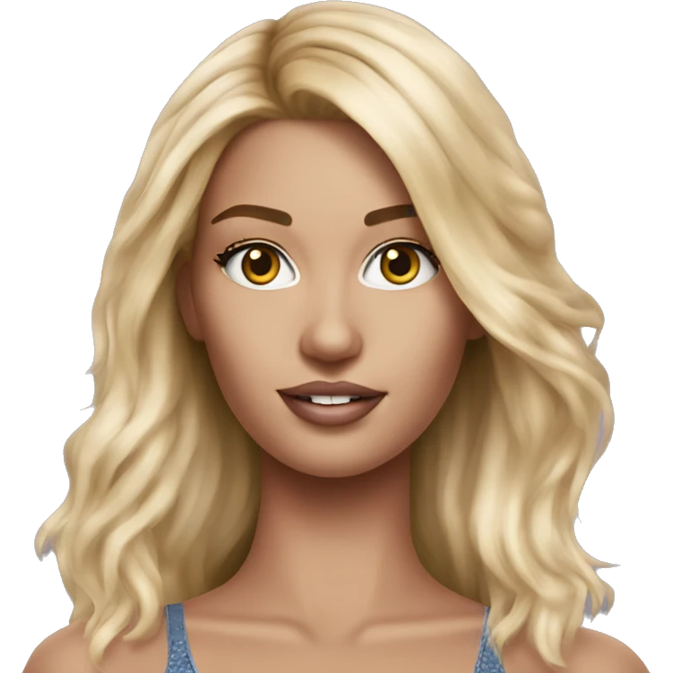 Realistic victoria secret model blonde emoji