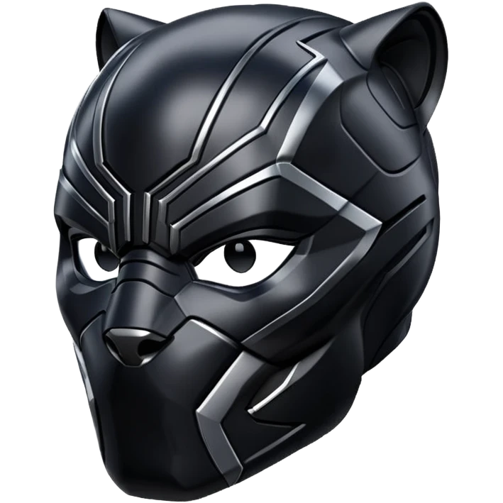 Cool Black panther helmet emoji