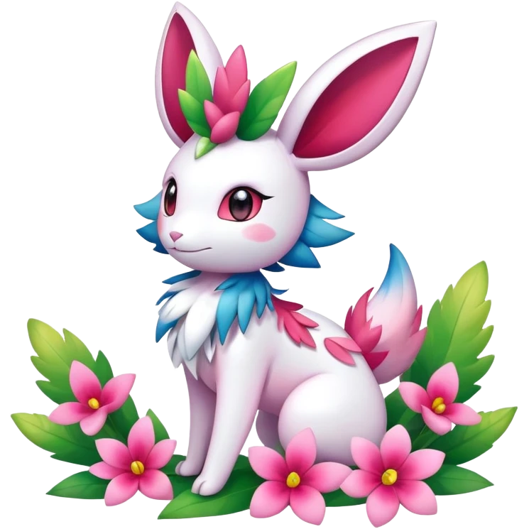 Shiny Exotic Sylveon-Shaymin-Meganium-Hybrid-Creature emoji