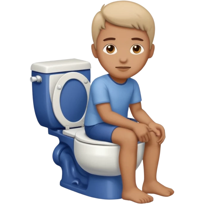 Personne sur des toilettes emoji