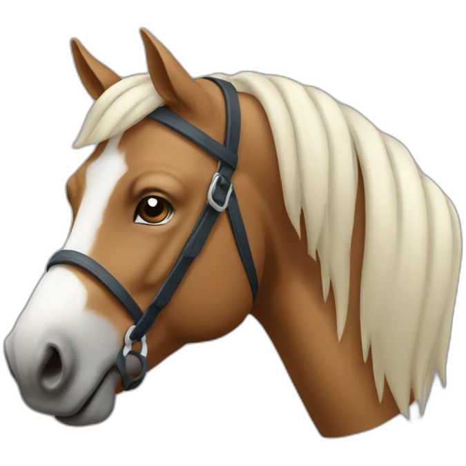 Cheval qui rigole emoji