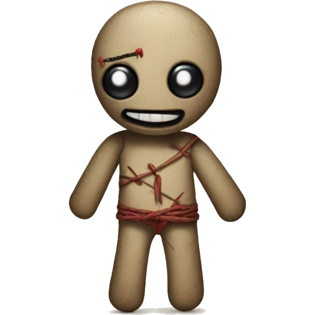 Cute voodoo doll emoji