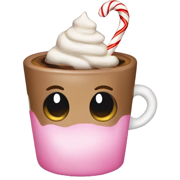 aesthetic Christmas coffe coquette emoji