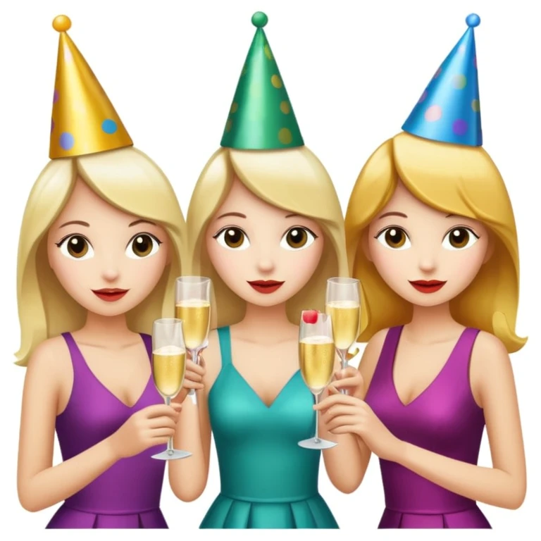 girls party in club emoji