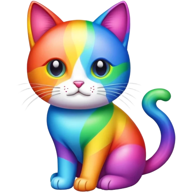 Rainbow cat  emoji