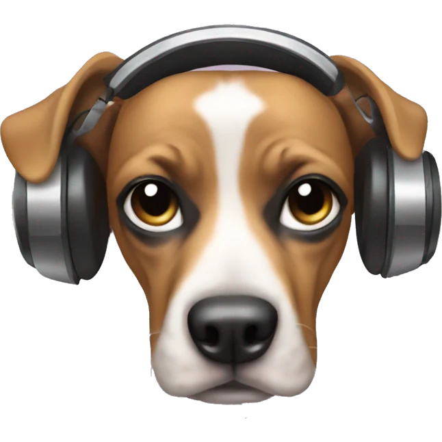 Dj frenchy dog emoji