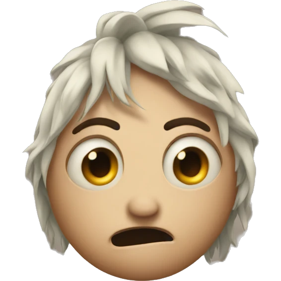 Emoji face with a song stuck in head emoji