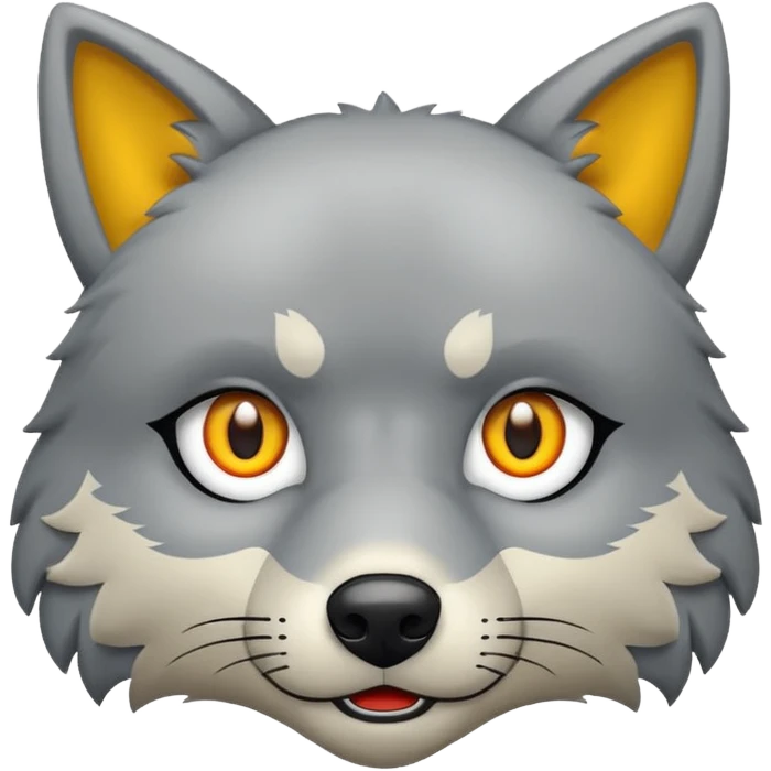 Tráeme una imagen de un lobo enojado emoji