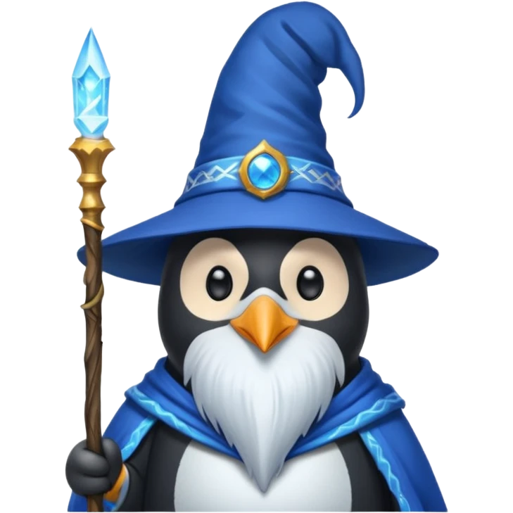 Penguin Wizard emoji