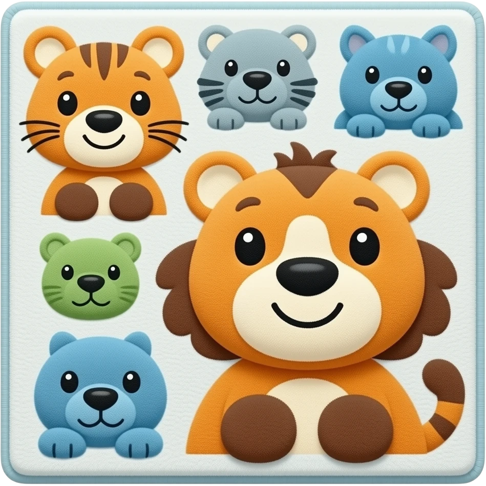 children's room item rug emoji