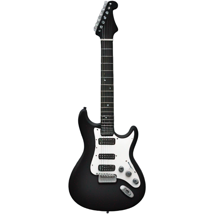 Black electric guitar  emoji