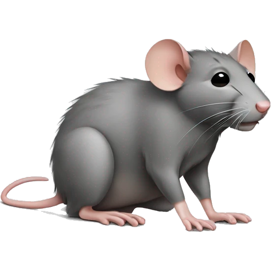 Rat wearing sandals  emoji