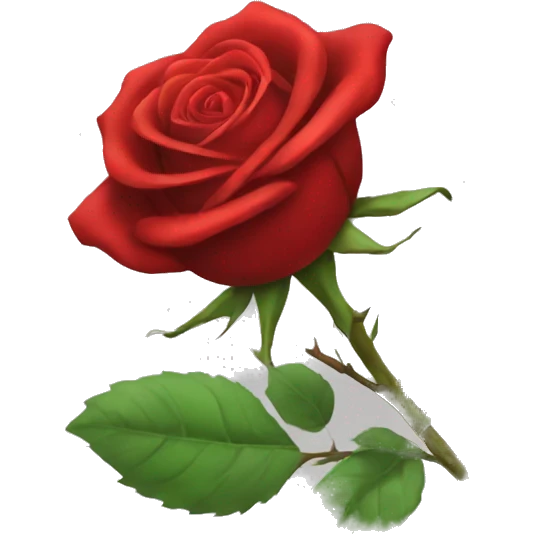 Red rose emoji