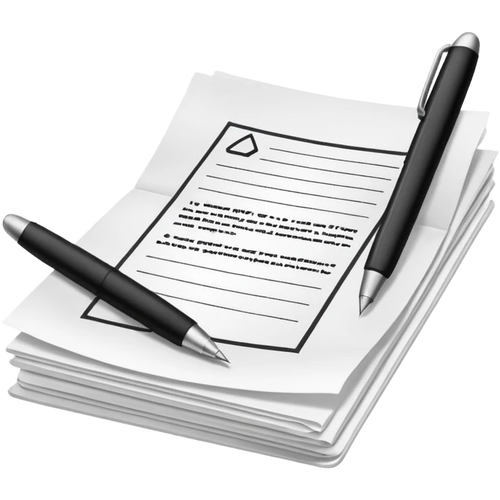 create a realistic emoji showing a logistic contract signed emoji