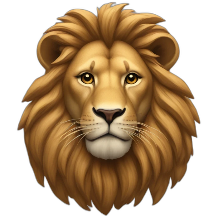 Un lionceaux qui fumme un cigarette emoji