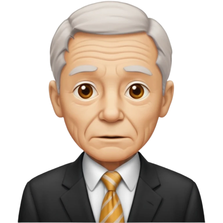 old man in suit with Necktie emoji