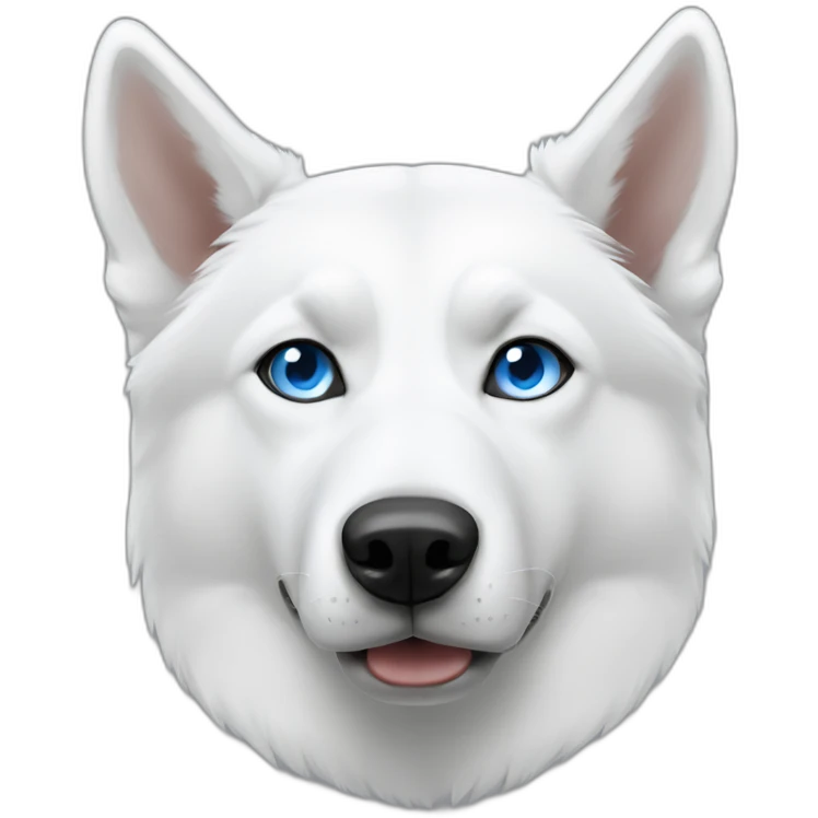 white-husky-blue-eyes-pointy-ears emoji