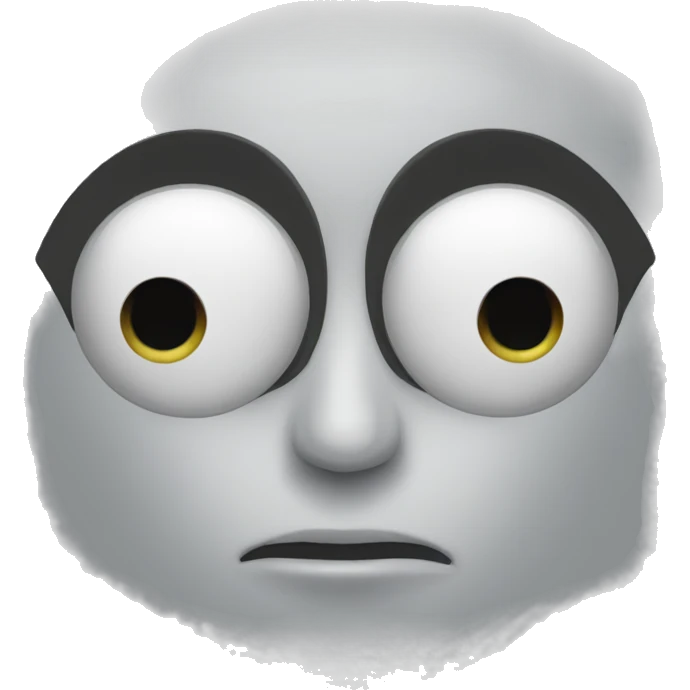 White eyes emoji