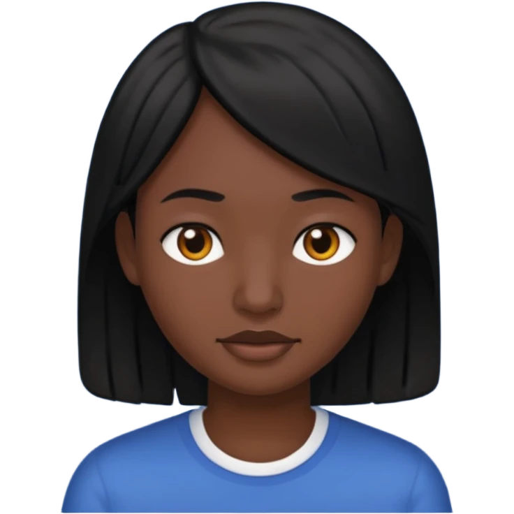 cabelo preto emoji
