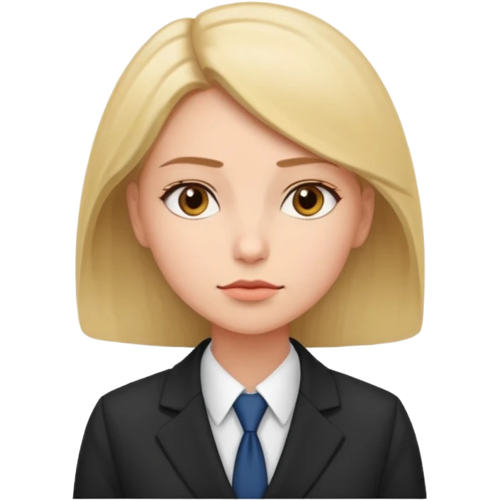 the woman in suits thinks about several people emoji