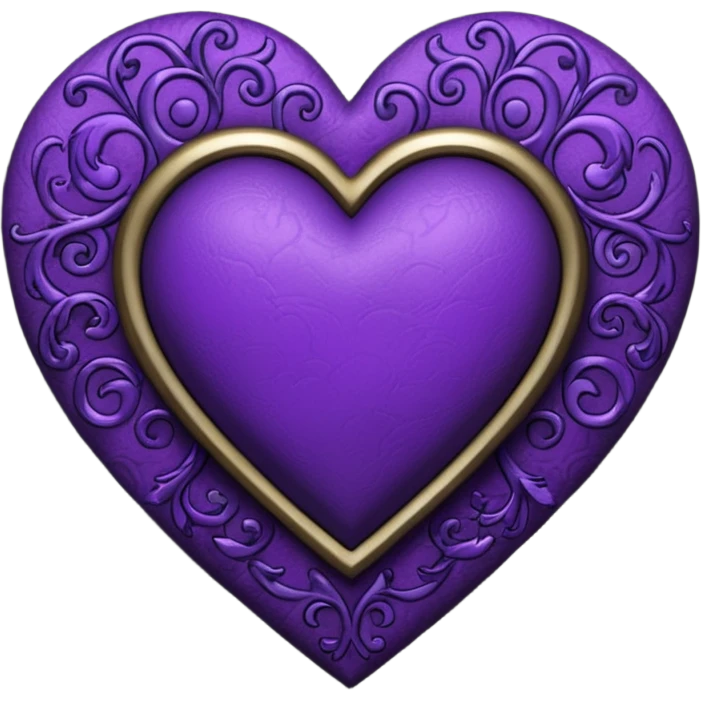 purple gothic heart emoji