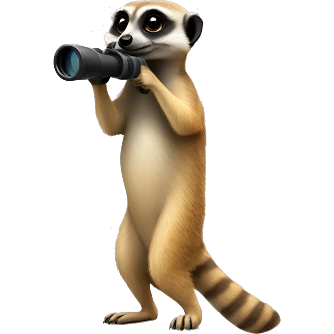 meerkat with 
binoculars in his hand emoji